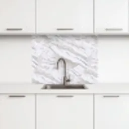 Marmer - Wit - Grijsgroen keuken achterwand 2 middel 865 -3d