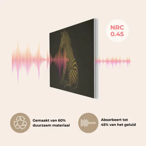 Zebra - Strepen - Goud PET vilt klein -USP_NL