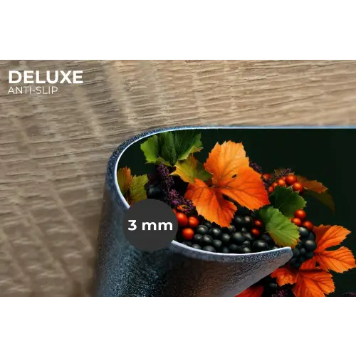 Vrouw - Rood - Groen - Druiven Placemat vinyl groot -closeup