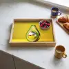Avocado - Discobal - Geel - Glitter Dienblad Rechthoek middel -sfeer2
