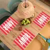 Amor - Strepen - Rood - Roze Placemat vinyl groot -zzsfeer5_Kitchenyeah-website