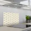 Klassiek - Art - Beige keuken achterwand spatscherm klein 900 -3d_schuin