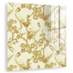 Kraanvogels - Kersenbloesem - Goud plexiglas 5mm klein 11 -zzzproduct_nieuw
