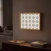 Bladvorm - Klassiek - Kleurrijk Light Box met batterij (Wandlamp) middel 907 -sfeer1