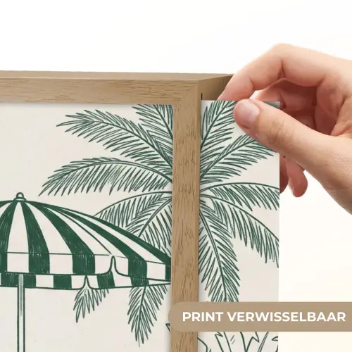Terras - Illustratie - Groen Light Box met batterij (Wandlamp) middel -USP_websiteprintNL