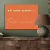 If not now then when - Oranje - Geel - Levendig PET vilt klein -sfeer2