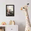 Arend - Adelaar - Vogel - Bloemen - Natuur fotolijst zwart zonder passe partout klein -usfeer4_kinderkamer