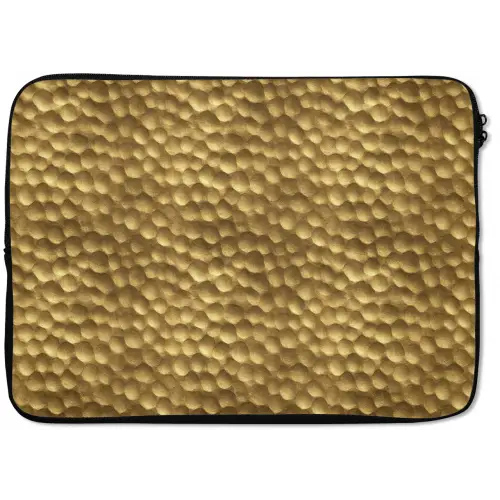 Metaal - Dynamisch - Goud laptophoes neopreen klein 279 -zkaufland3dotto