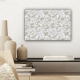 Wit - Penseelstreken - Reliëfeffect canvas 2cm klein 34 -sfeer6