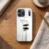 Bladeren - Zwart - Lotusbloem - Minimalitisch Telefoonhoesje iPhone 17 Pro Max klein -sfeer1