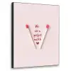 Perfect - Minimalistisch - Valentijn Textielframe - compleet frame klein -3d
