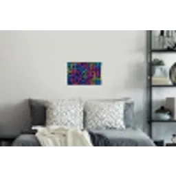 Retro - Abstract - Neon Muursticker klein -slaapkamer