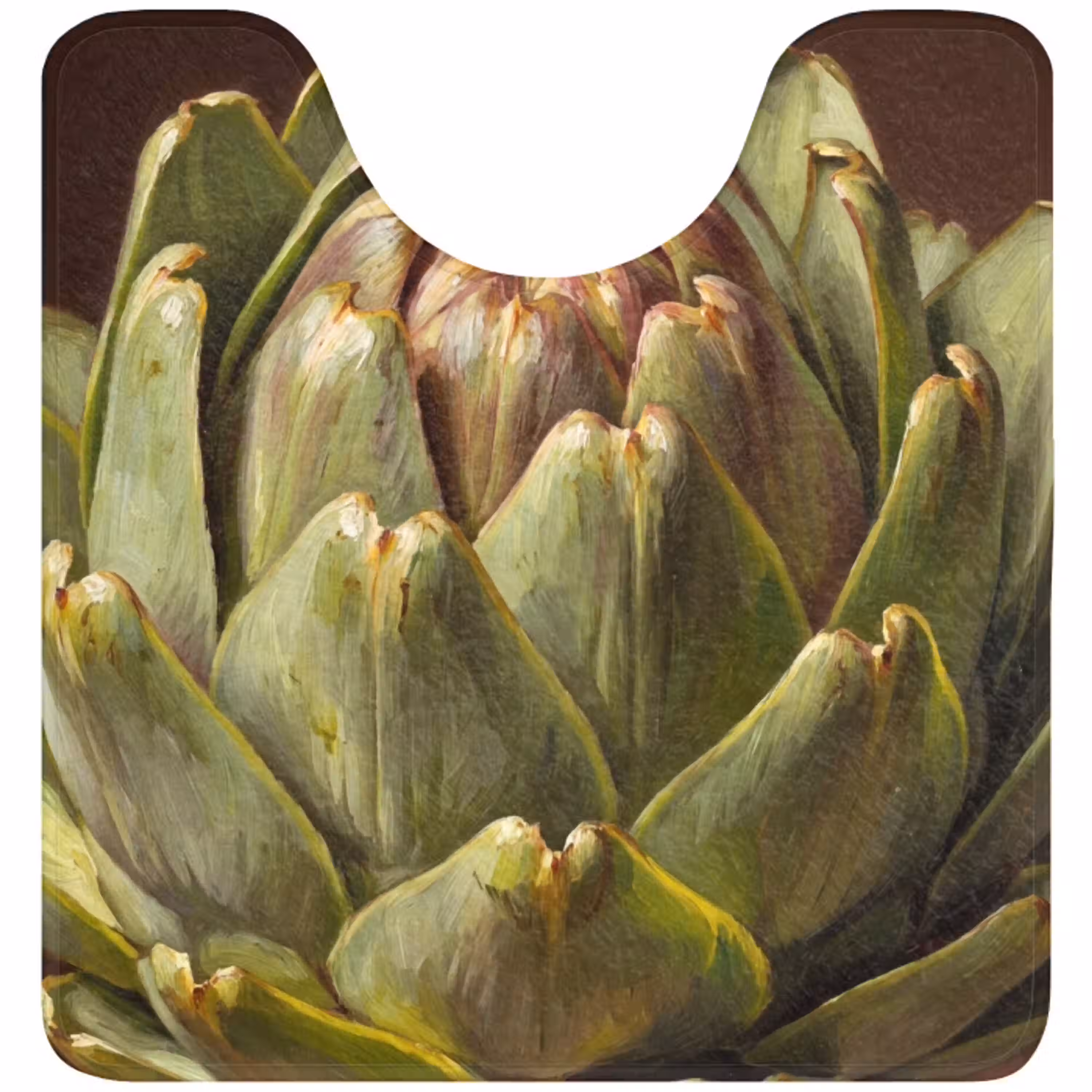 Groente - Artisjok - Groen WCmat U-uitsnede middel -3d