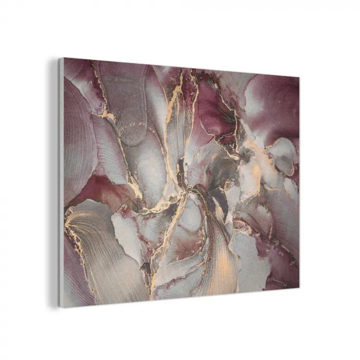 Goud - Marmer - Paars PET vilt klein -3d