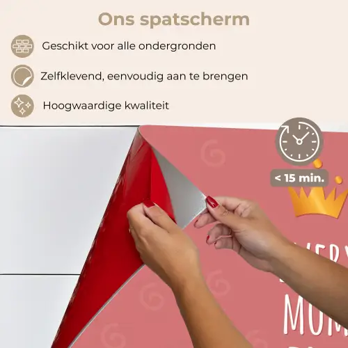 Spreuken - Every mom is a queen - Quotes - Mama keuken achterwand spatscherm klein -spatscherm_NL
