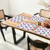 Ananas - Roze - Wit Placemat vinyl groot 368 -zzsfeer4_Kitchenyeah-website
