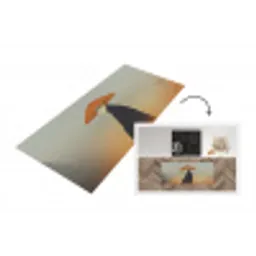Minimalistisch - Silhouet - Oranje Keukenloper - keukenmat middel -3d