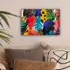 Bladeren - Vormen - Abstract - Kleurrijk canvas 2cm klein -sfeer1