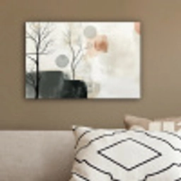 Wabi sabi - Beige - Plant canvas 2cm klein -sfeer3