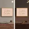 Too old for dicaprio - Roze - Groen Light Box met batterij (Wandlamp) middel -sfeer3