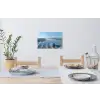 Strand - Schild - Water - Blauw Muursticker klein -eettafel