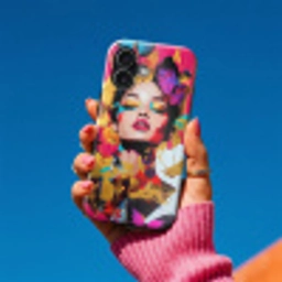 Vrouw - Abstract - Kleurrijk Toughcase MagSafe Apple iPhone 17 klein -Sfeer1V