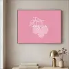 Frambozen - Steel - Getekend - Roze Textielframe zwart klein -sfeer2