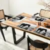 Paard - Auto - Zwart - Wit Placemat vinyl groot -zzsfeer4_Kitchenyeah-website