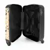 Terrazzo patroon geel NBS - Handbagage koffer - Kinderen Unisex middel -binnenkant