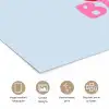 Lippen - Bisou - Blauw poster papier klein -closeup_NL