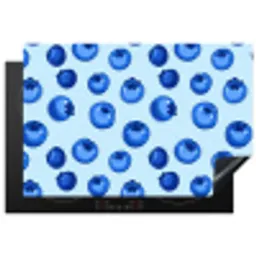 Bessen - Modern - Blauw Inductie beschermer vinyl 3mm klein 276 -3d
