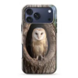 Kerkuil - Boom - Natuur - Bruin Toughcase MagSafe Apple iPhone 17 Pro Max klein -3d