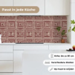 Geometrisch - Patroon - Rood keuken achterwand 2 middel 871 -sfeer4_DE