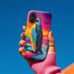 Ijsschots - Pinguïn - Abstract - Lucht Toughcase MagSafe Apple iPhone 17 klein -Sfeer1V
