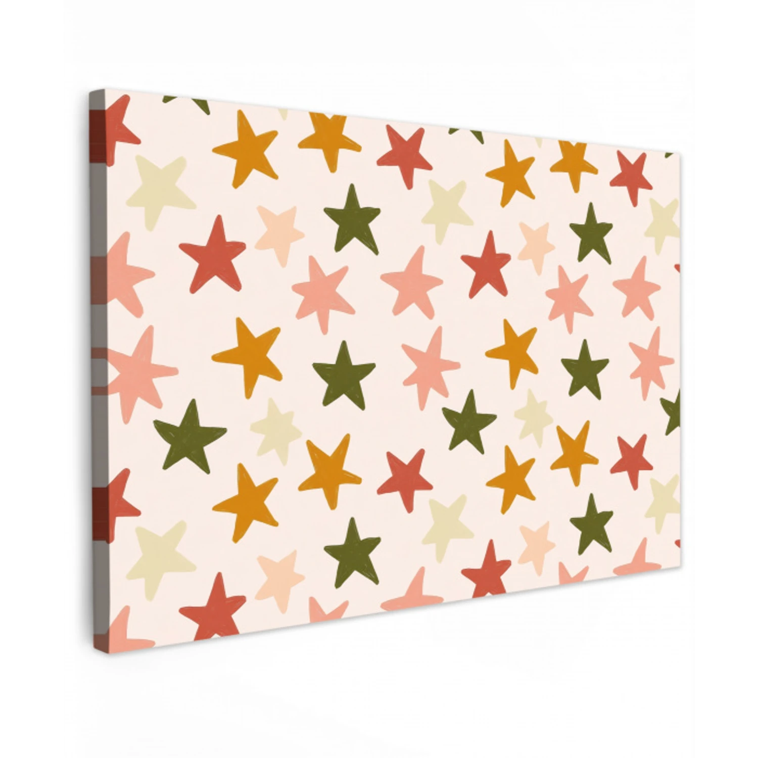 Sterren - Patroon - Kleurrijk canvas 2cm klein 34 -z3d