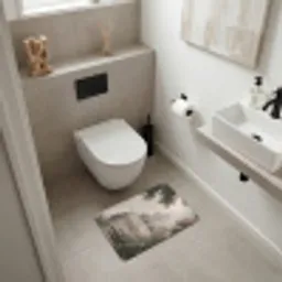 Zee - Villa - Beige Badmat klein -sfeer4