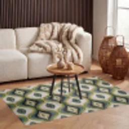Abstract - Ritmisch - Groen Vloerkleed Rechthoek klein 1091 -atmosphere_sfeer2_global