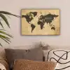 Wereldkaart - Quote - Vintage canvas 2cm klein -sfeer1