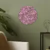 Organisch - Patroon - Roze Akoestische PET Vilt - Rond klein 838 -sfeer2