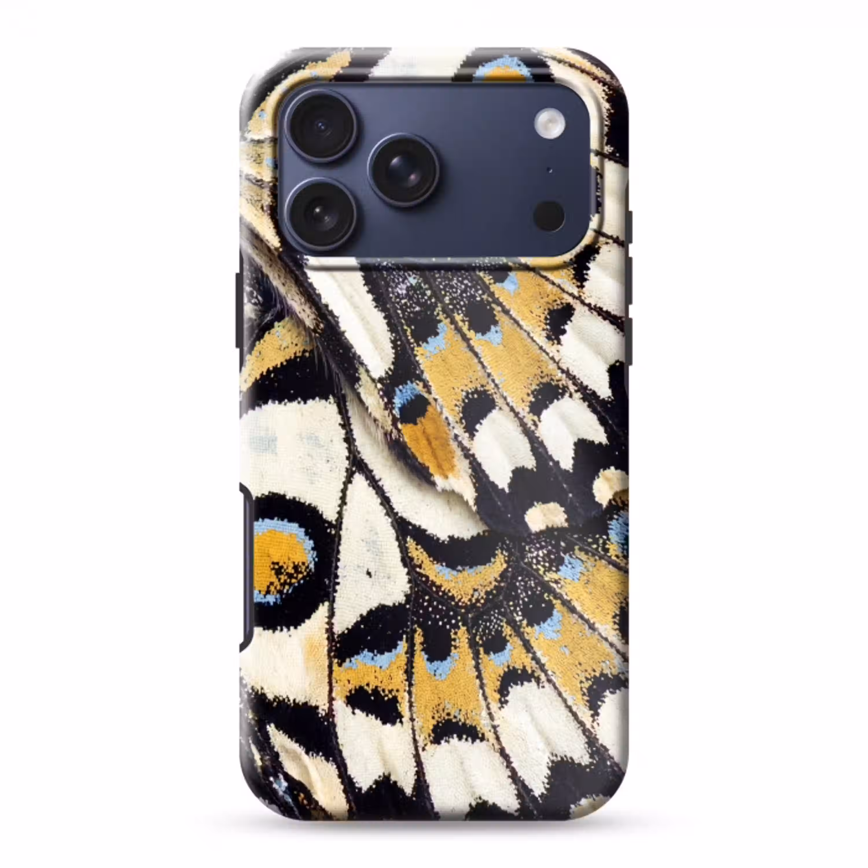 Vlinder - Vleugel - Geel Toughcase MagSafe Apple iPhone 17 Pro Max klein -3d