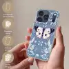 Vlinder - Bloemtakken - Lichtblauw Telefoonhoesje iPhone 17 Pro klein -sfeer3_NL