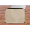 Parallelle lijnen - Lichte textuur - Beige laptophoes neopreen klein -tafel