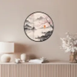Zon - Japans - Traditioneel Fotolijst rond zonder passe partout klein -sfeer3