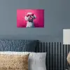 Pink - Hond - Bubbel poster papier klein -sfeer2