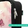 Eenhoorn - Roze - Vlinder - Bloemen Kinderkoffer - Zwart klein -rits_DE