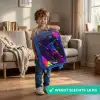 Neon actievolle voetbalspeler Kinderkoffer - Blauw klein -sfeer2_NL