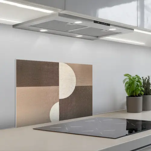 Raster - Halve cirkels - Contrast keuken achterwand spatscherm klein -3d_schuin