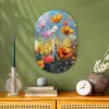Bloemen - Natuur - Botanisch - Kunst Wandcirkel Ovaal Forex klein -sfeer2