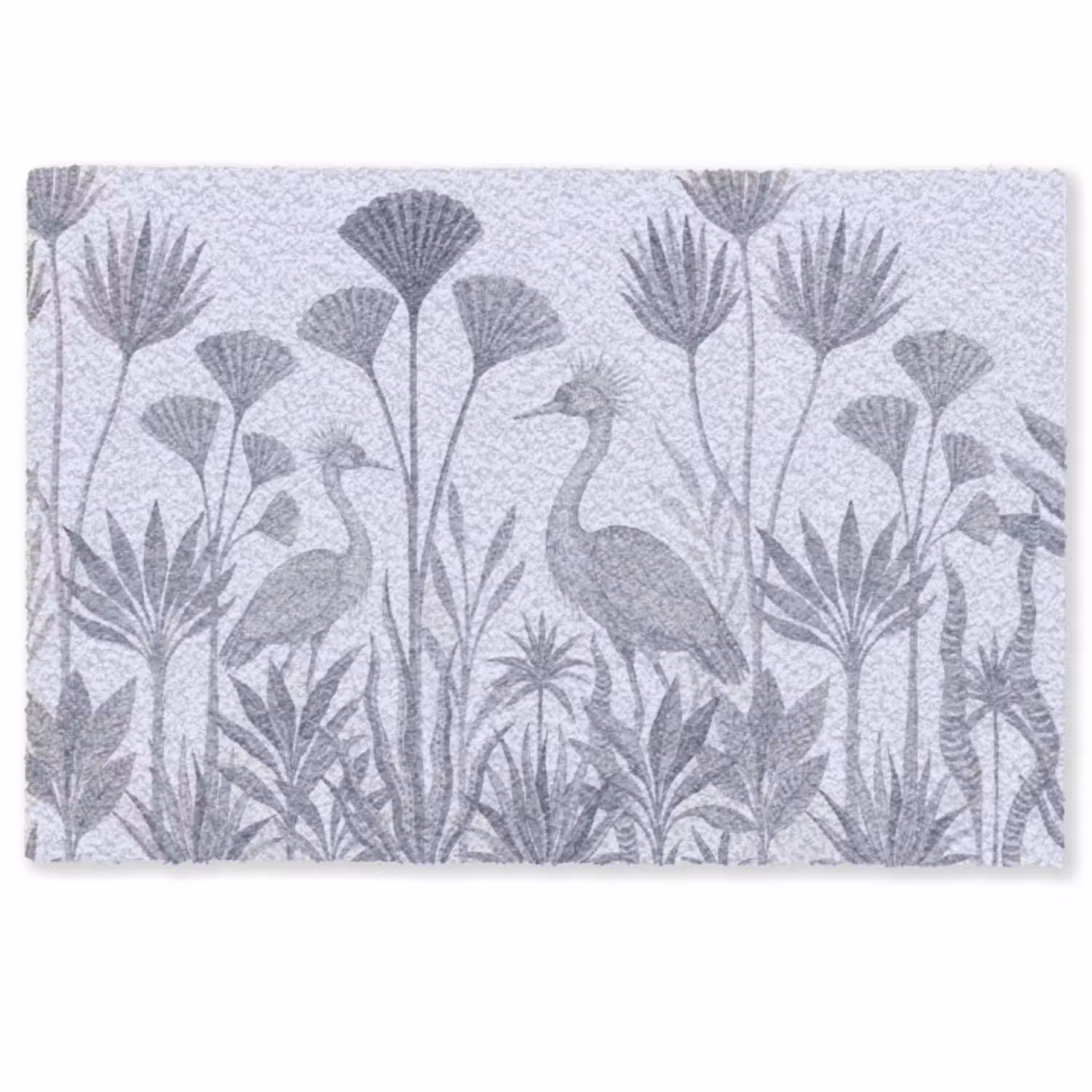 Vogel - Tropisch - Illustratie - Blauwgrijs - Natuur Deurmat klein -zkaufland3d