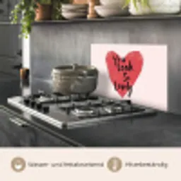 Hart - Rood - Valentijn keuken achterwand spatscherm klein -usp_DE